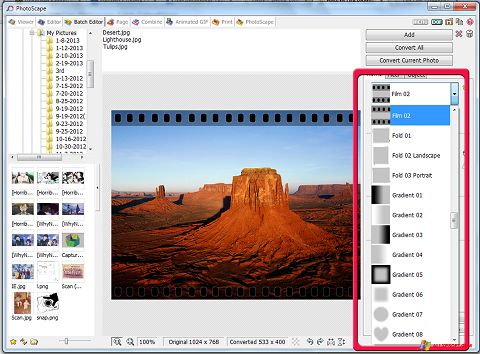 스크린 샷 PhotoScape Windows XP