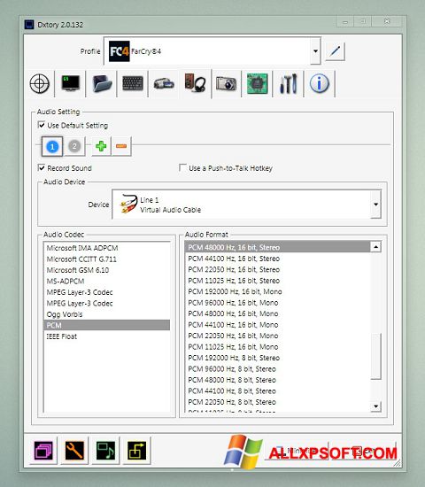 스크린 샷 Dxtory Windows XP