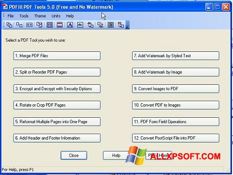스크린 샷 Pdf995 Windows XP