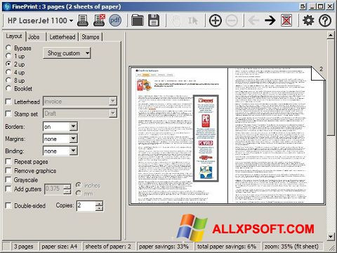 스크린 샷 FinePrint Windows XP