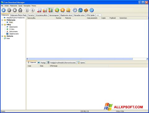 스크린 샷 Free Download Manager Windows XP