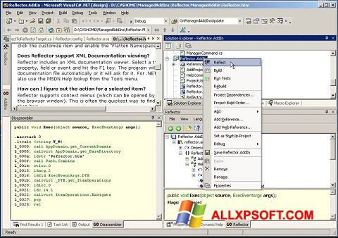 스크린 샷 Reflector Windows XP