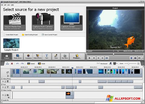 스크린 샷 AVS Video Editor Windows XP