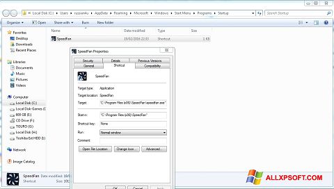 스크린 샷 SpeedFan Windows XP