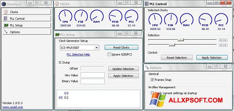 스크린 샷 ClockGen Windows XP