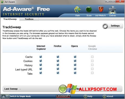 스크린 샷 Ad-Aware Windows XP
