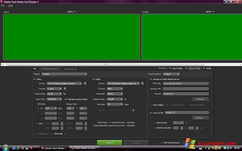 스크린 샷 Adobe Media Encoder Windows XP