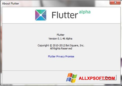스크린 샷 Flutter Windows XP