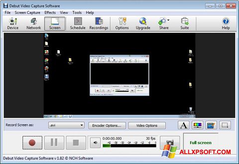 스크린 샷 Debut Video Capture Windows XP