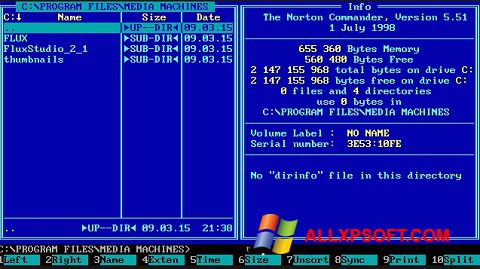스크린 샷 Norton Commander Windows XP