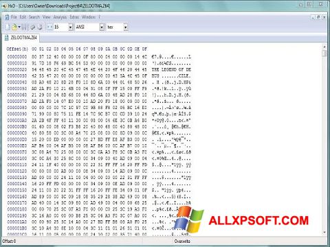 스크린 샷 HxD Hex Editor Windows XP