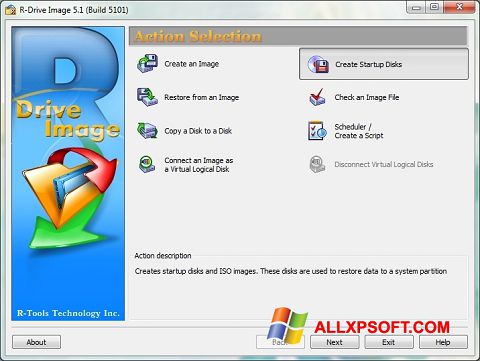 스크린 샷 R-Drive Image Windows XP