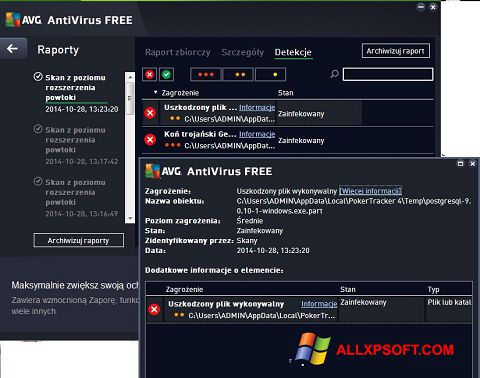 스크린 샷 AVG AntiVirus Free Windows XP