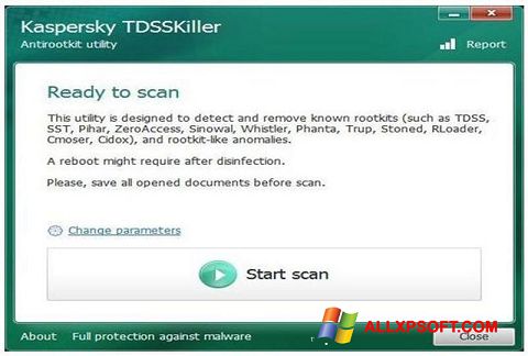 스크린 샷 Kaspersky TDSSKiller Windows XP