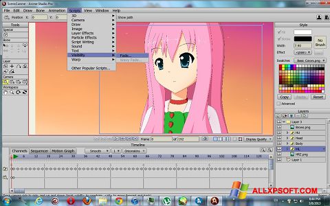 스크린 샷 Anime Studio Windows XP