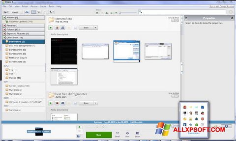 스크린 샷 Picasa Windows XP
