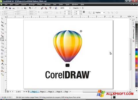 스크린 샷 CorelDRAW Windows XP