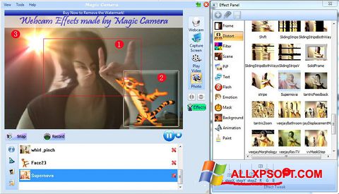 스크린 샷 Magic Camera Windows XP
