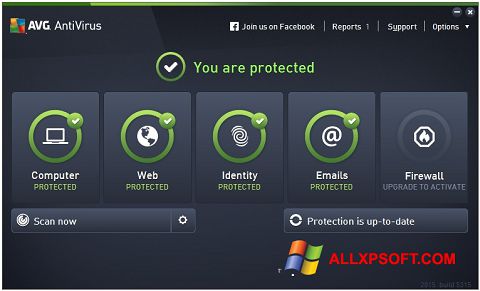 스크린 샷 AVG AntiVirus Pro Windows XP