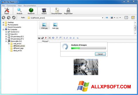 스크린 샷 RS File Recovery Windows XP