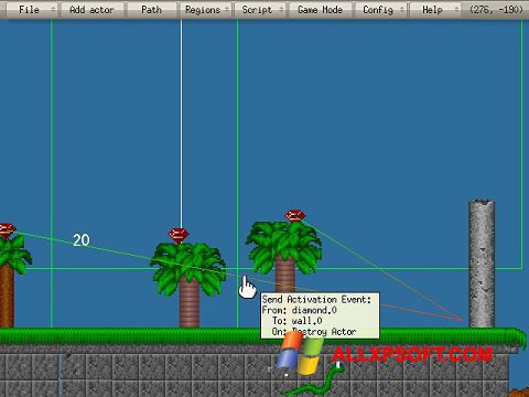 스크린 샷 Game Editor Windows XP