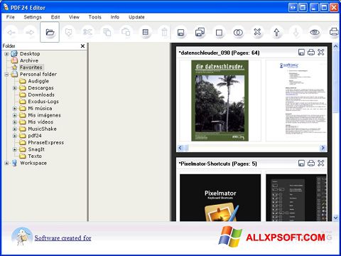 스크린 샷 PDF24 Creator Windows XP