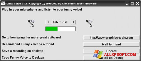 스크린 샷 Funny Voice Windows XP