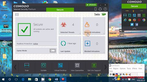 스크린 샷 Comodo Internet Security Premium Windows XP