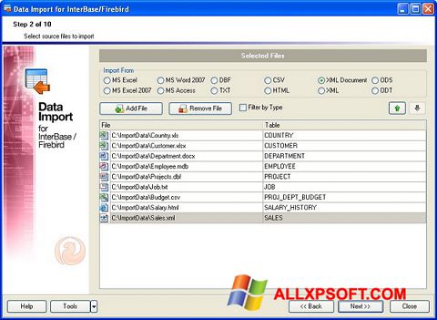 스크린 샷 Firebird Windows XP
