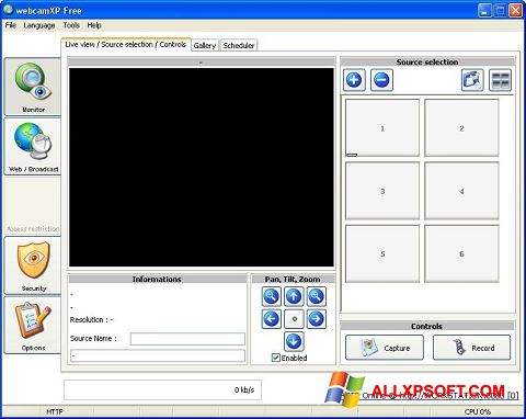스크린 샷 webcamXP Windows XP