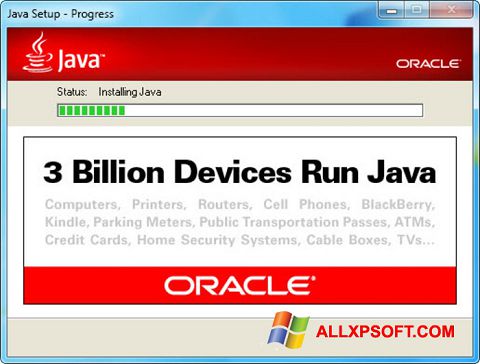 스크린 샷 Java Runtime Environment Windows XP