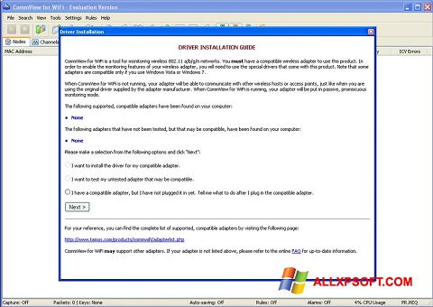 스크린 샷 CommView for WiFi Windows XP