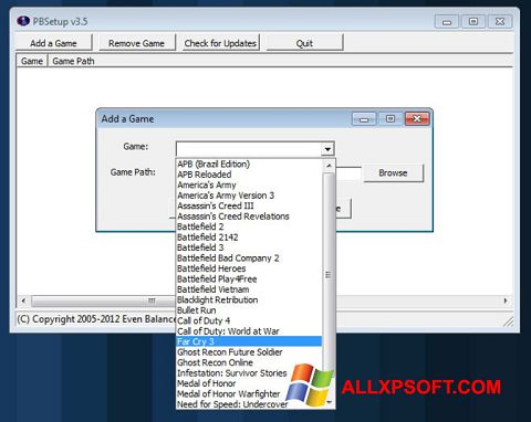 스크린 샷 PunkBuster Windows XP