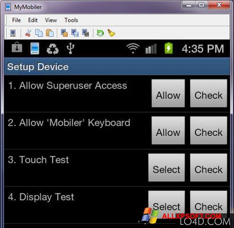 스크린 샷 MyMobiler Windows XP