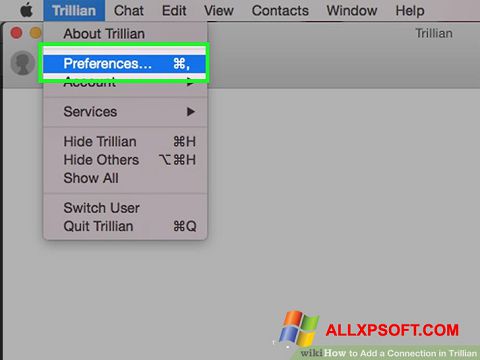스크린 샷 Trillian Windows XP