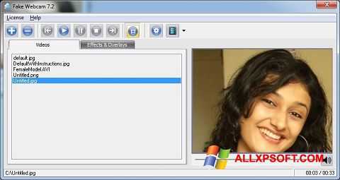 스크린 샷 Fake Webcam Windows XP