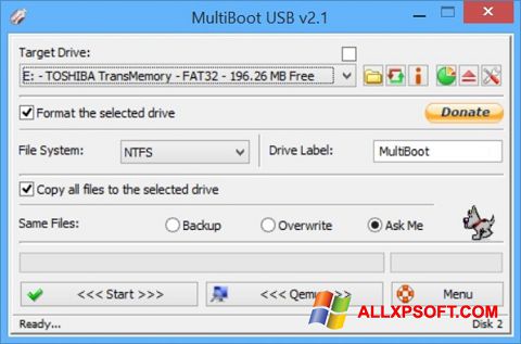 스크린 샷 Multi Boot USB Windows XP