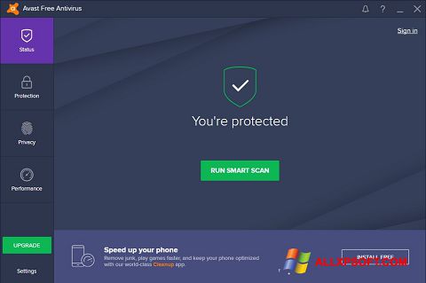 스크린 샷 Avast Free Antivirus Windows XP