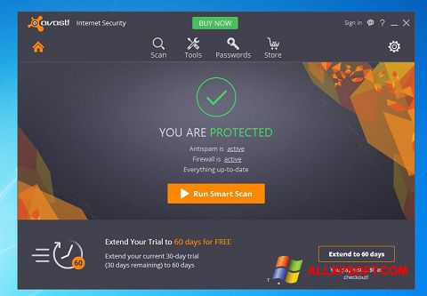 스크린 샷 Avast Internet Security Windows XP