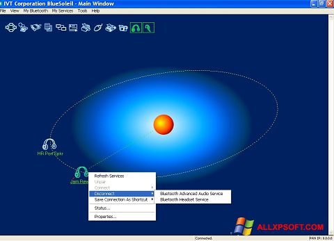 스크린 샷 BlueSoleil Windows XP