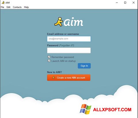 스크린 샷 AOL Instant Messenger Windows XP