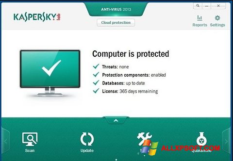 스크린 샷 Kaspersky Free Antivirus Windows XP