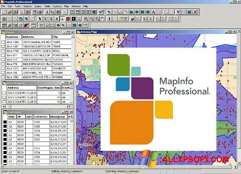 스크린 샷 MapInfo Professional Windows XP