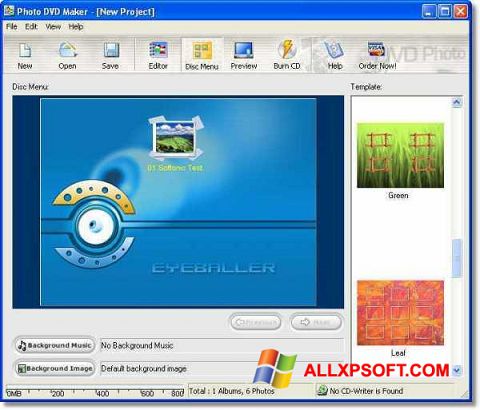스크린 샷 DVD Maker Windows XP