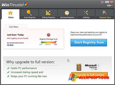 스크린 샷 WinThruster Windows XP