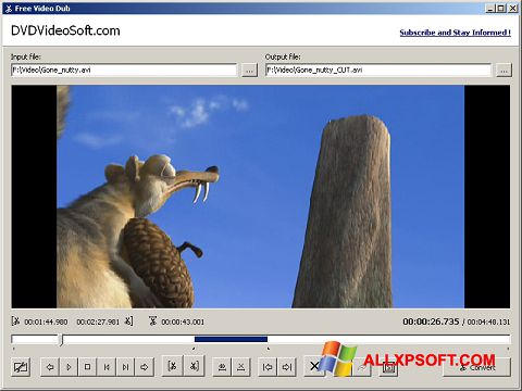 스크린 샷 Free Video Dub Windows XP
