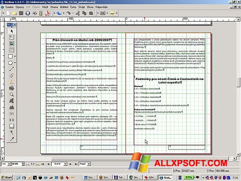 스크린 샷 Scribus Windows XP
