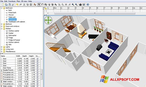 스크린 샷 FloorPlan 3D Windows XP