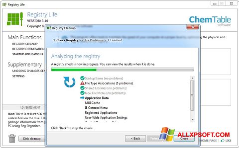 스크린 샷 Registry Life Windows XP