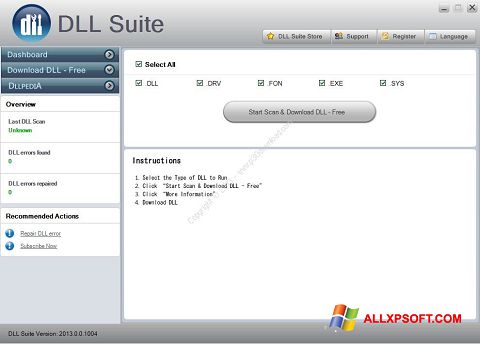 스크린 샷 DLL Suite Windows XP